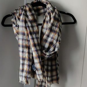 Gap Plaid Cotton Scarf